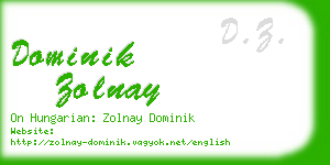 dominik zolnay business card